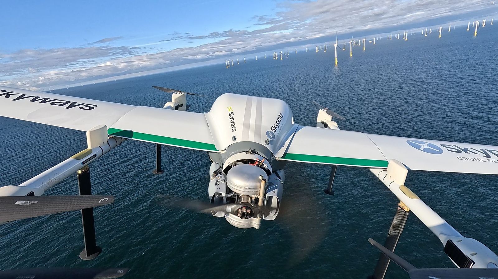 Skyways Powers Historic Cargo Deliveries to Offshore Windfarm